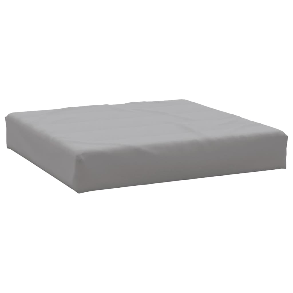 Palletkussens 2 st stof grijs