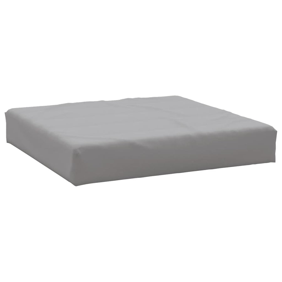 Palletkussens 2 st stof grijs