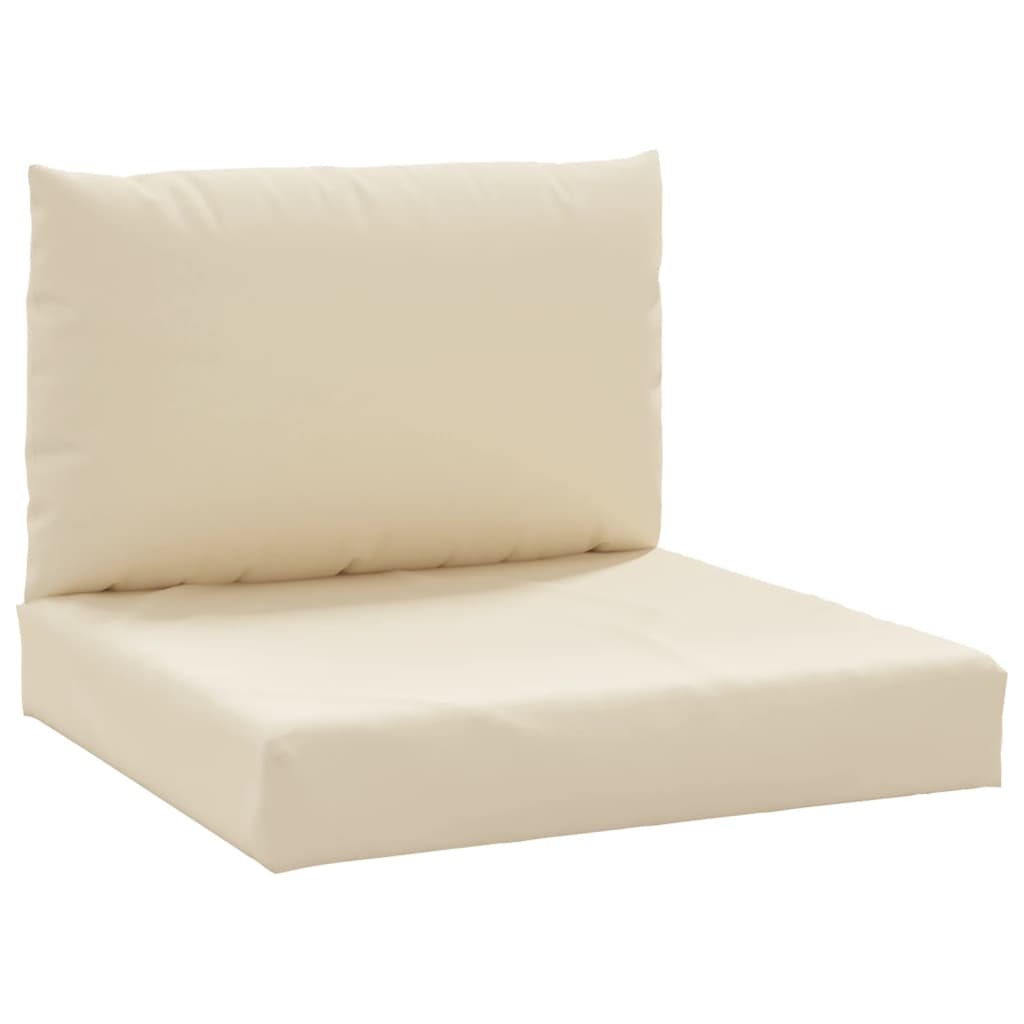 Palletkussens 2 st stof beige