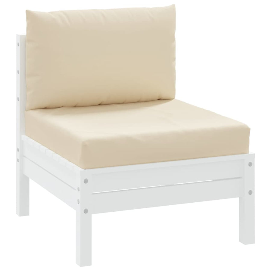 Palletkussens 2 st stof beige