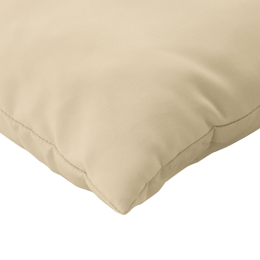 Palletkussens 2 st stof beige