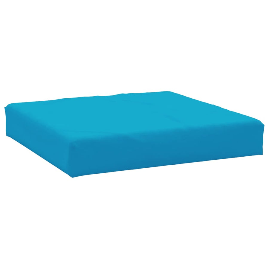 Palletkussens 2 st stof lichtblauw