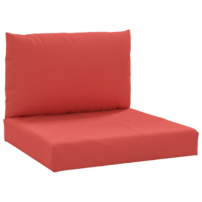 Palletkussens 2 st stof rood