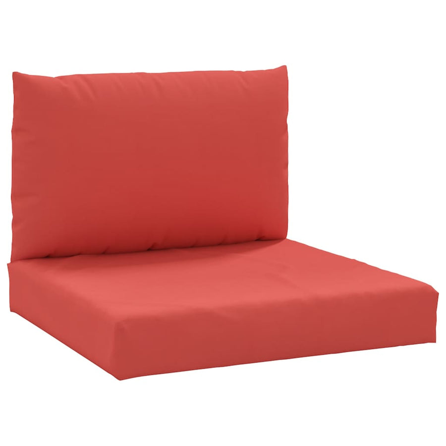Palletkussens 2 st stof rood