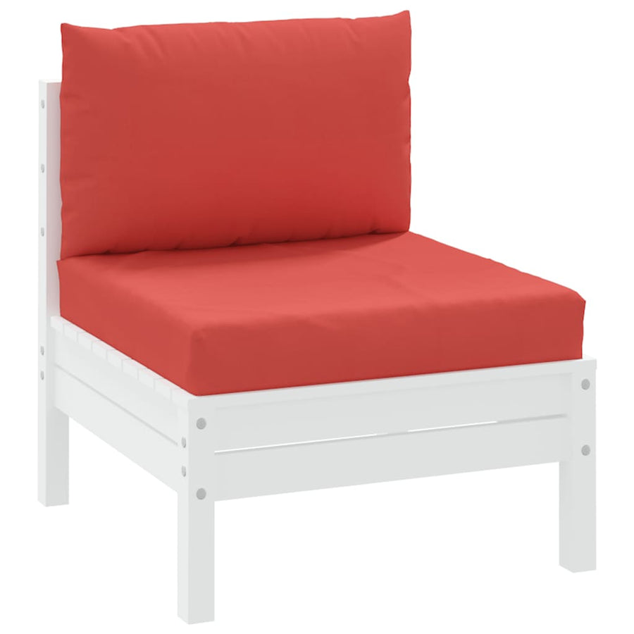 Palletkussens 2 st stof rood