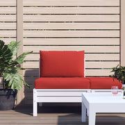 Palletkussens 2 st rood 60x60x8 cm en 60x38x13 cm