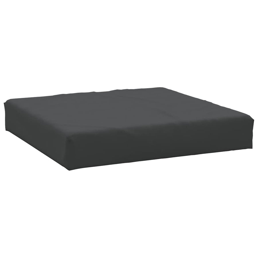 Palletkussens 2 st stof zwart