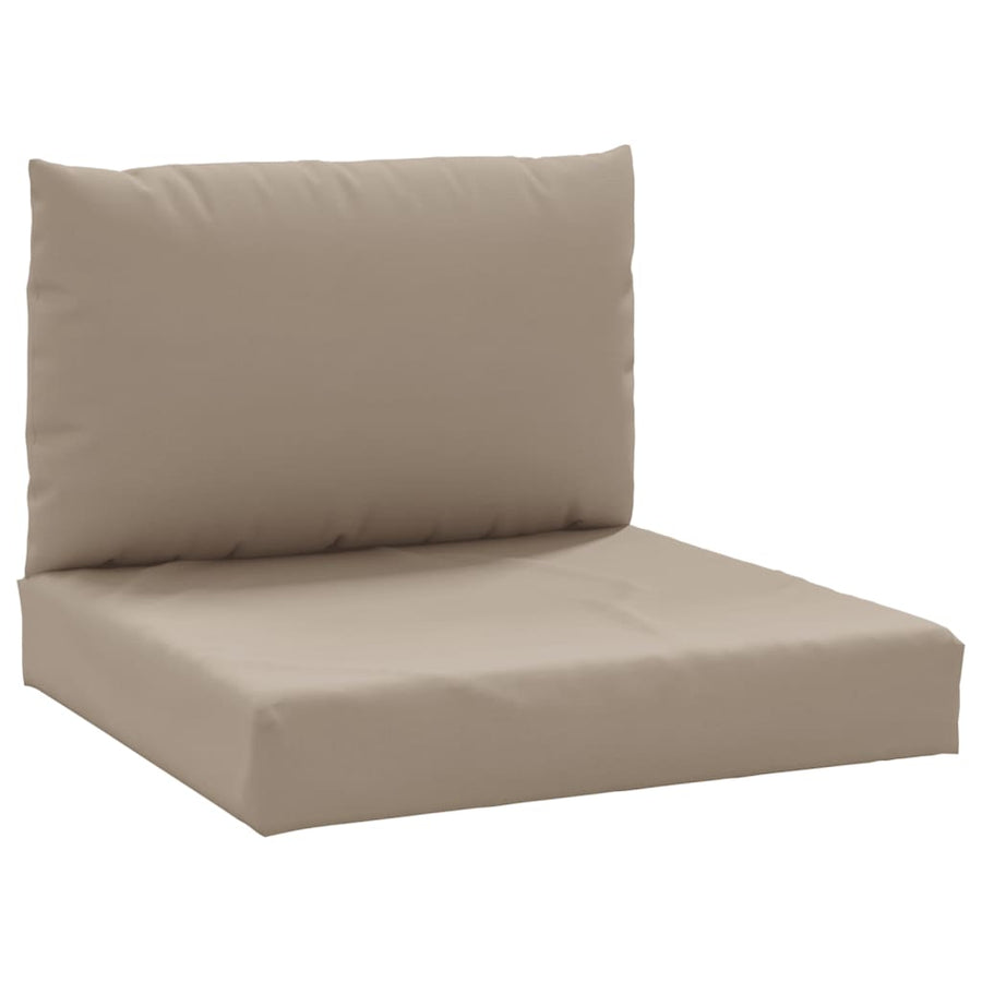 Palletkussens 2 st oxford stof taupe