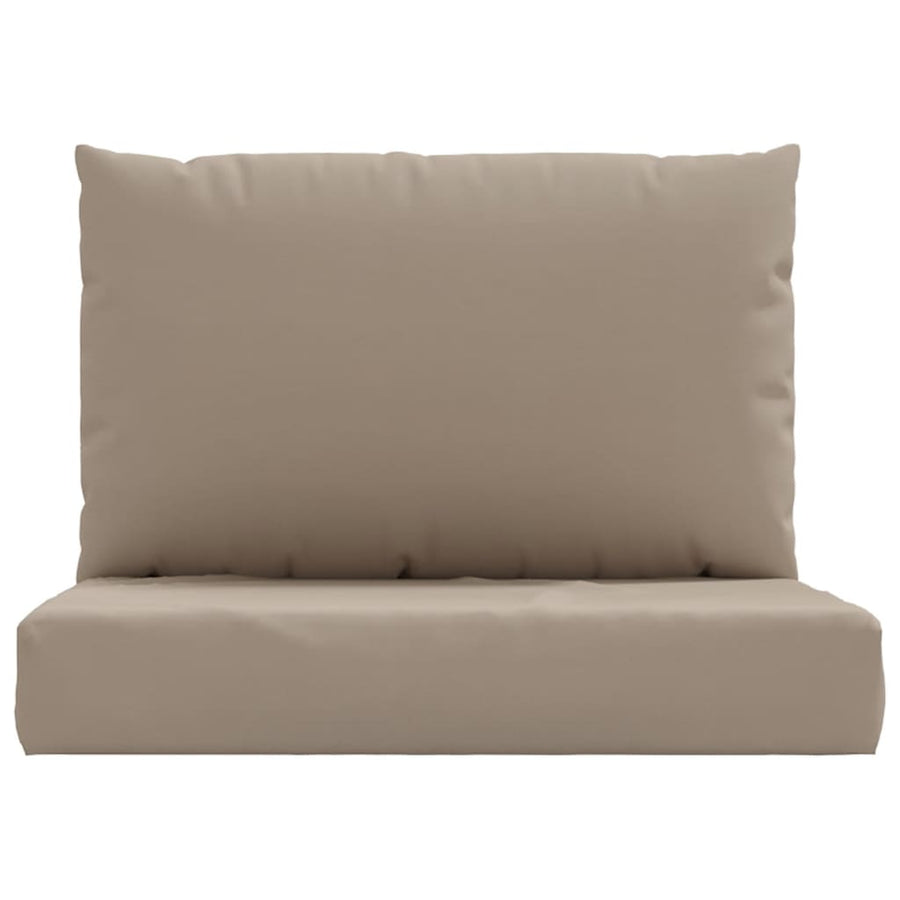 Palletkussens 2 st oxford stof taupe