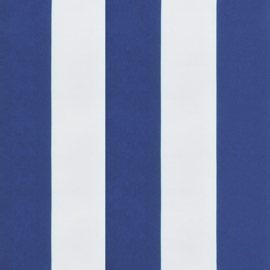 Palletkussens 2 St Gestreept Oxford Stof En Blauw en wit Middenbank