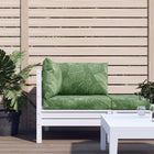Palletkussens 3 st bladpatroon oxford stof 60x60x8 cm