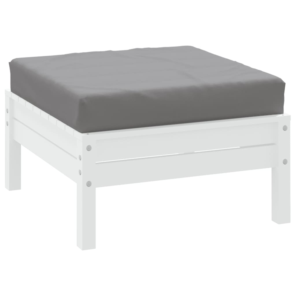 Palletkussen 60X60X8 Cm Oxford Stof Grijs
