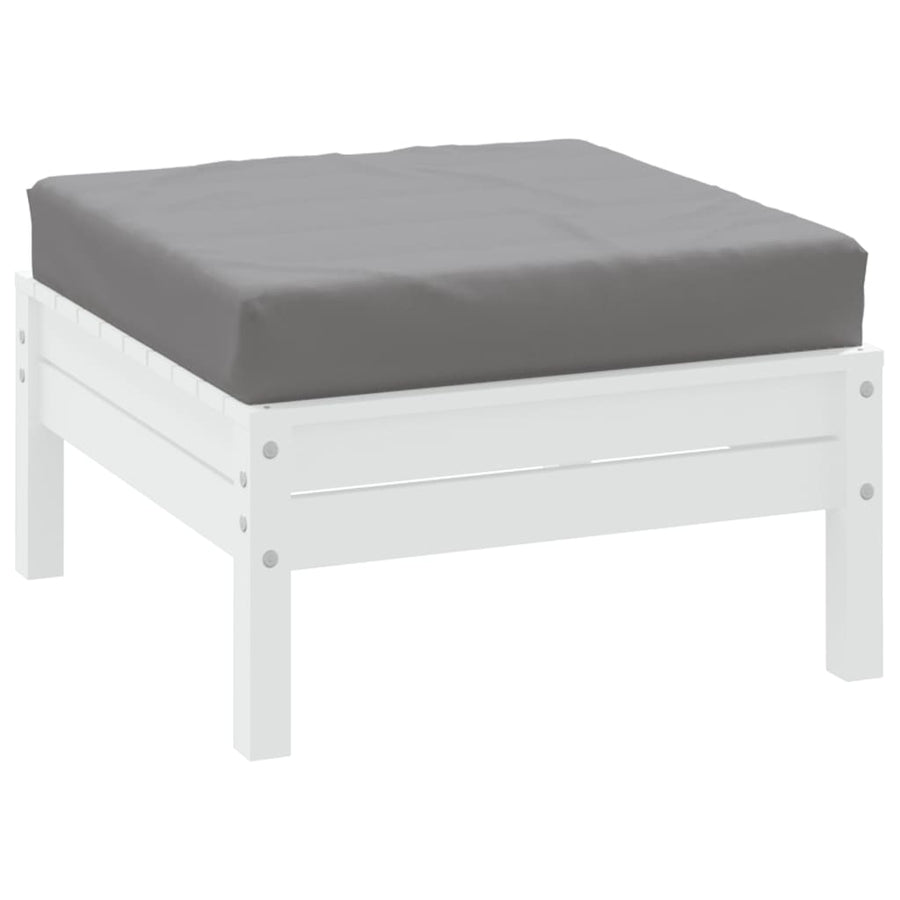 Palletkussen 60X60X8 Cm Oxford Stof Grijs