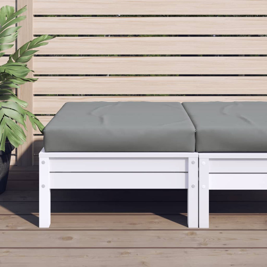 Palletkussen 60X60X8 Cm Oxford Stof Grijs