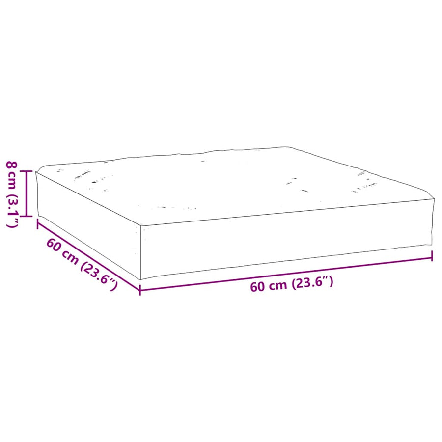 Palletkussen 60X60X8 Cm Oxford Stof 1