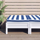 Striped pallet cushion 60x60x8 cm oxford fabric blue and white