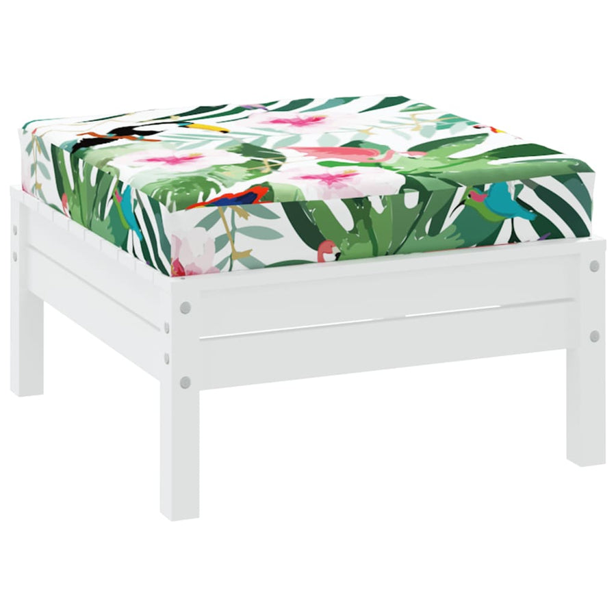 Palletkussen 60X60X8 Cm Oxford Stof Meerkleurig Groen en roze Voetensteun