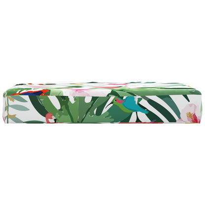 Palletkussen 60X60X8 Cm Oxford Stof Meerkleurig Groen en roze Voetensteun