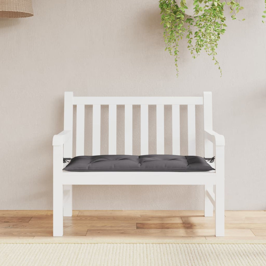 Tuinbankkussen 110X50X7 Cm Oxford Stof Antracietkleurig Groen