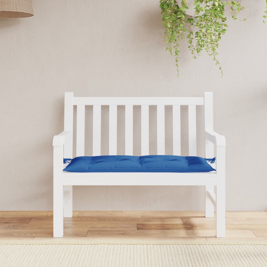 Tuinbankkussen 110X50X7 Cm Stof Blauw
