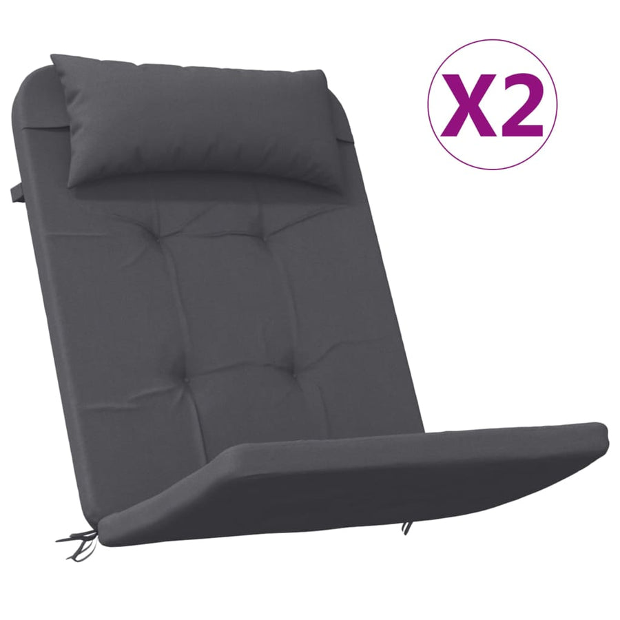 Stoelkussens Adirondack Oxford Stof Kleurig Antraciet