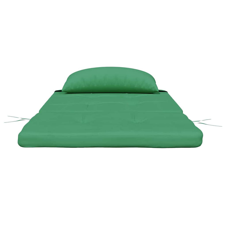 Stoelkussens Effen 2 pcs Groen 58 x 77 x 4,5 cm Oxford Stof