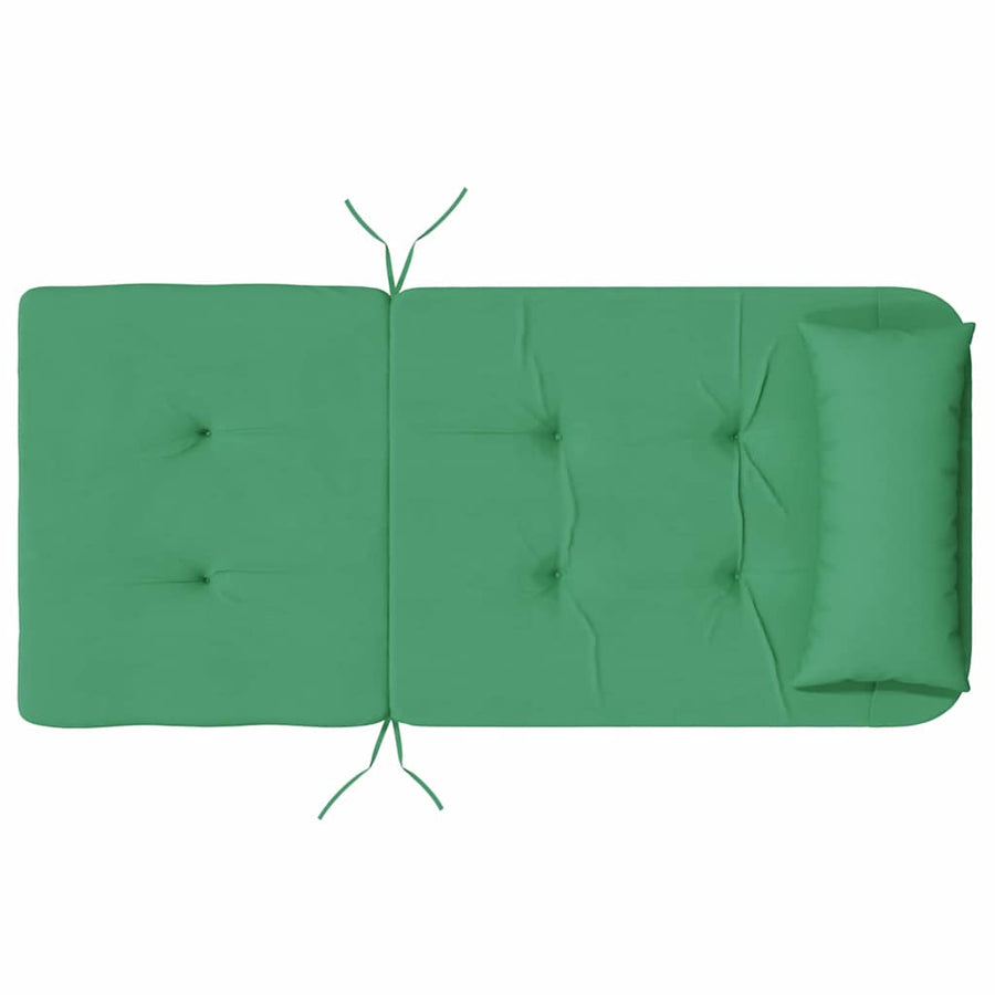 Stoelkussens Effen 2 pcs Groen 58 x 77 x 4,5 cm Oxford Stof