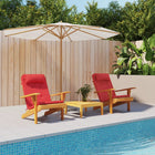 Seat cushions 2 pcs Adirondack oxford fabric red