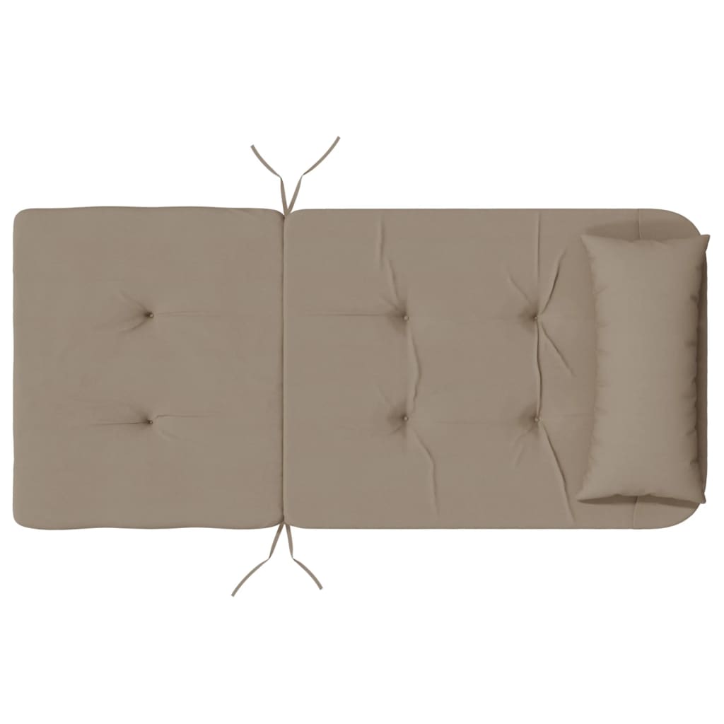 Stoelkussens 2 st Adirondack oxford stof taupe