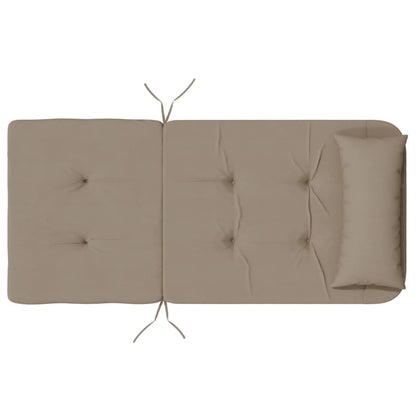 Stoelkussens 2 st Adirondack oxford stof taupe