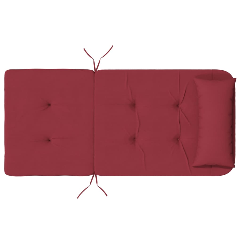 Stoelkussens Adirondack Oxford Stof Wijnrood