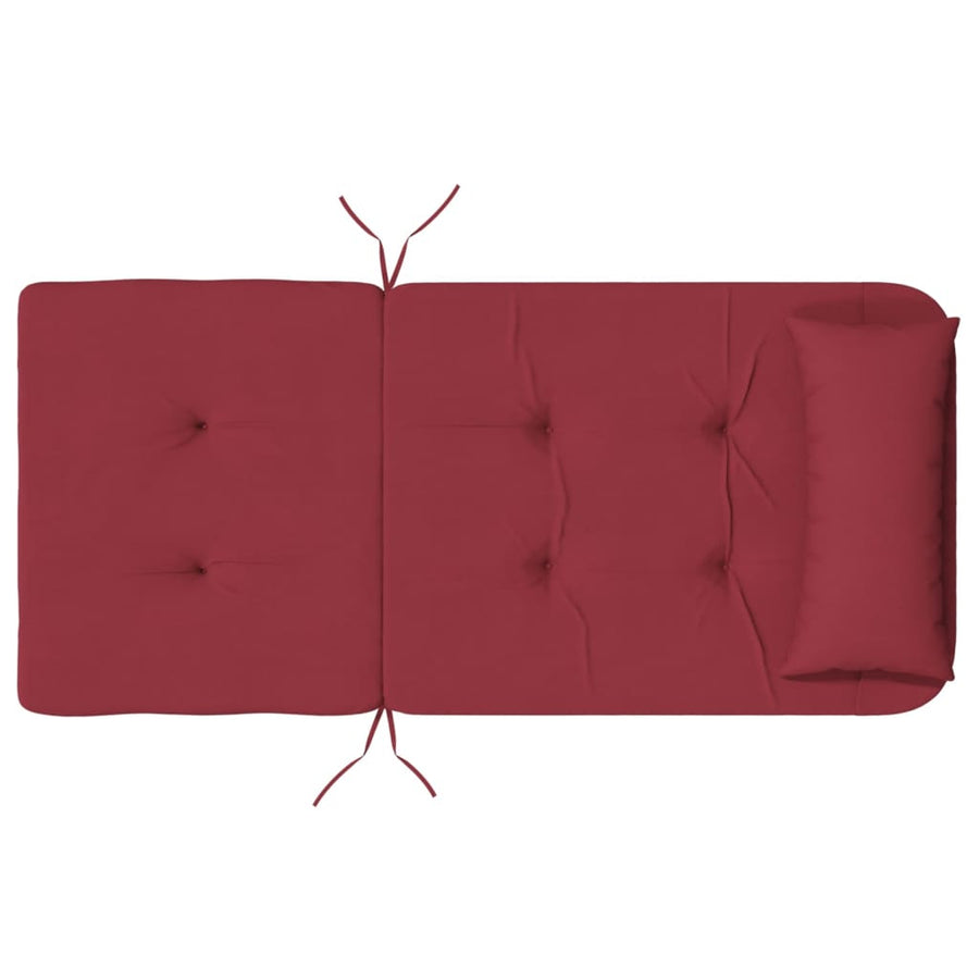 Stoelkussens Adirondack Oxford Stof Wijnrood