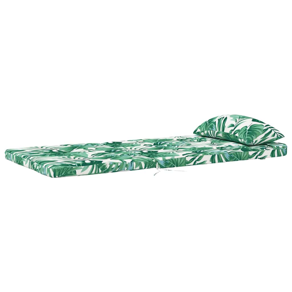 Stoelkussens 2 pcs Bladpatroon 58 x 77 x 4,5 cm Oxford Stof