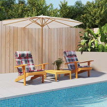 Stoelkussens 2 pcs Rood Ruit 58 x 77 x 4,5 cm Oxford Stof