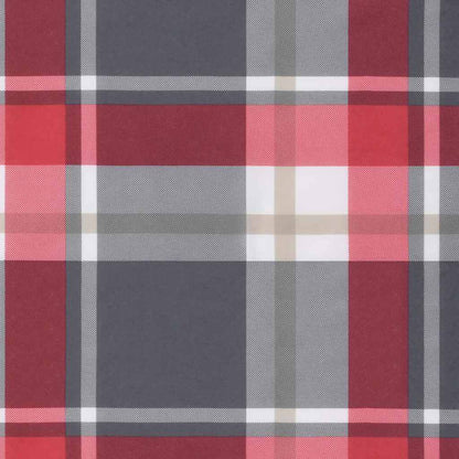 Stoelkussens 2 pcs Rood Ruit 58 x 77 x 4,5 cm Oxford Stof