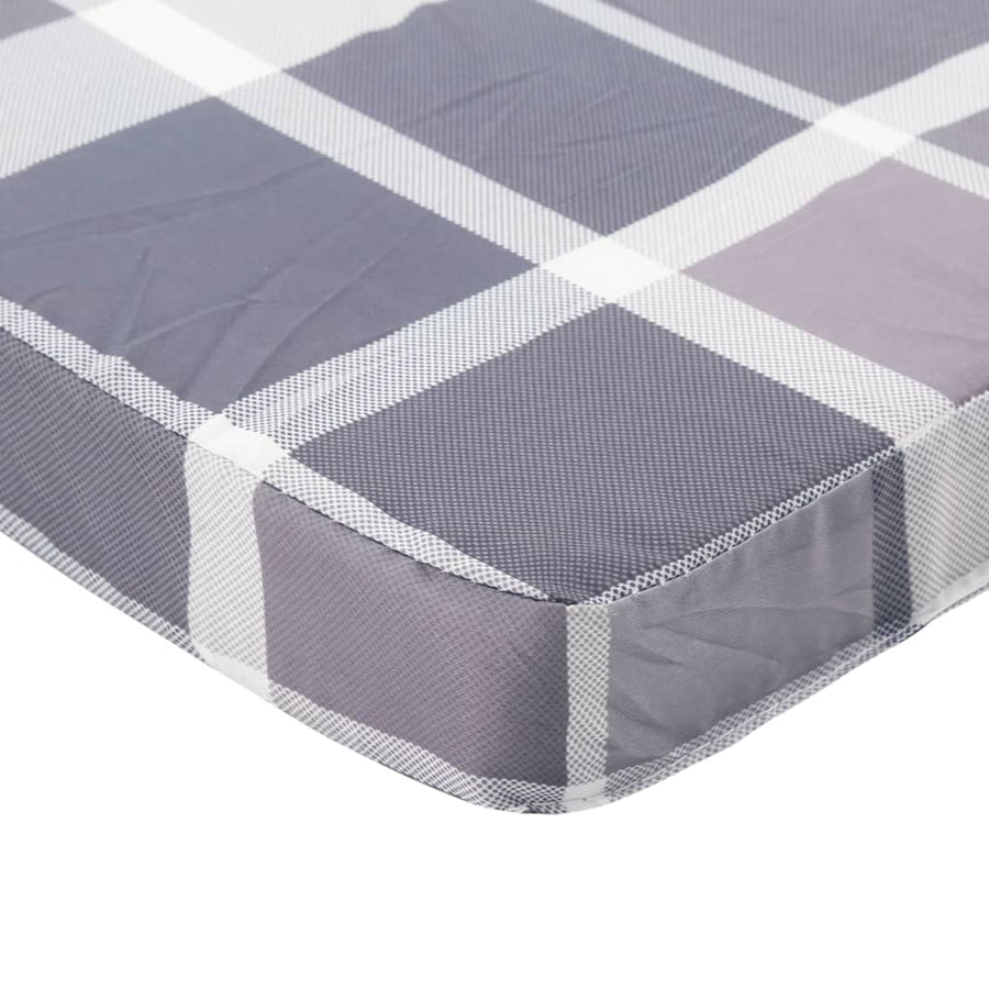 Stoelkussens Adirondack Ruitpatroon Oxford Stof Grijs Grijs ruitpatroon
