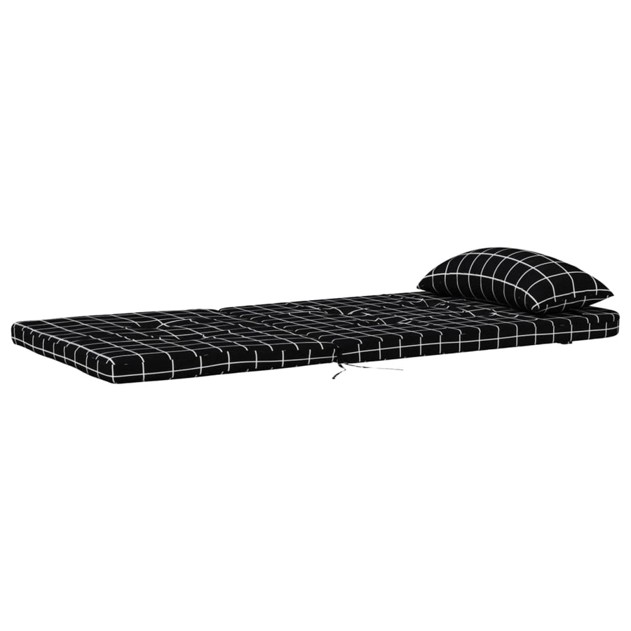 Adirondack Stoelkussens Ruitpatroon Oxford Stof Zwart en wit