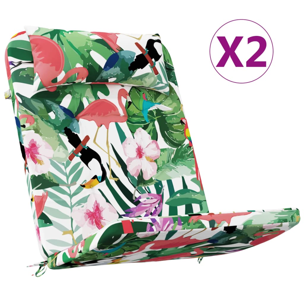 Stoelkussens 2 st Adirondack oxford stof meerkleurig
