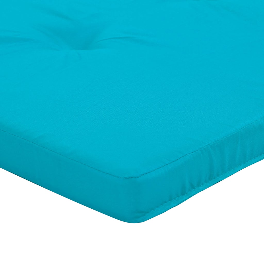 Stoelkussens Effen 2 pcs Turquoise 58 x 77 x 4,5 cm Oxford Stof
