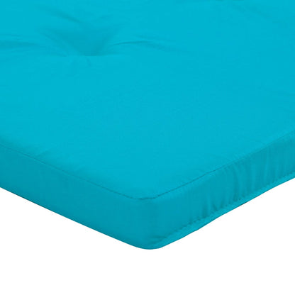 Stoelkussens Effen 2 pcs Turquoise 58 x 77 x 4,5 cm Oxford Stof