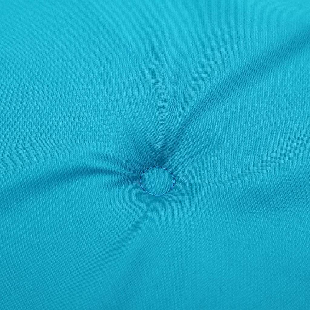 Stoelkussens Effen 2 pcs Turquoise 58 x 77 x 4,5 cm Oxford Stof