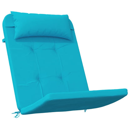 Stoelkussens Effen 2 pcs Turquoise 58 x 77 x 4,5 cm Oxford Stof