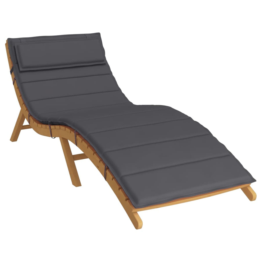 Ligbedkussen 180X60X3 Cm Oxford Stof Antracietkleurig