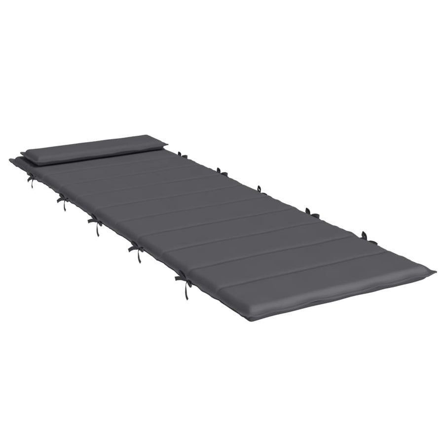 Ligbedkussen 180X60X3 Cm Oxford Stof Antracietkleurig