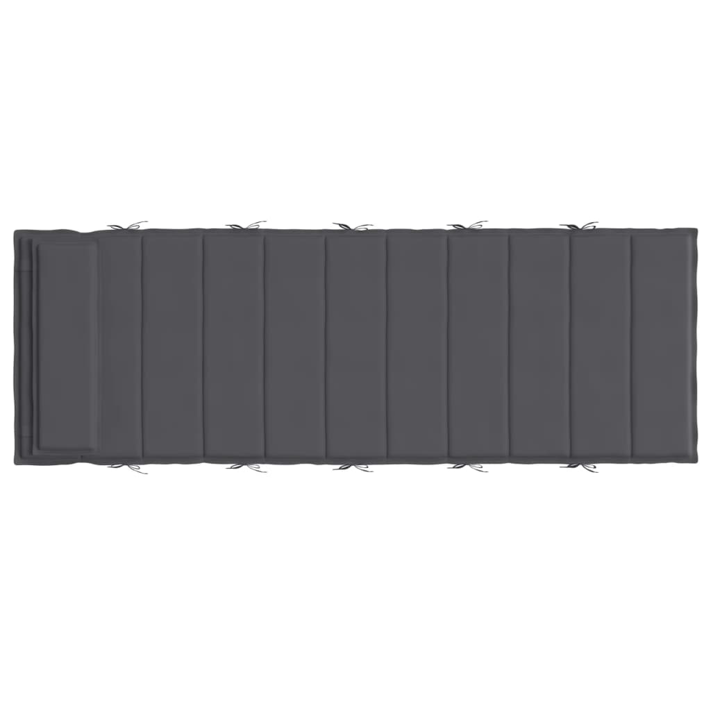 Ligbedkussen 180X60X3 Cm Oxford Stof Antracietkleurig