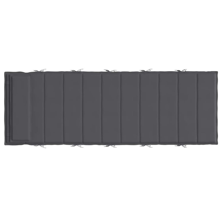 Ligbedkussen 180X60X3 Cm Oxford Stof Antracietkleurig