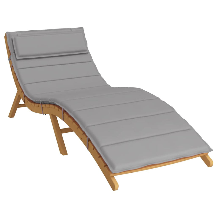 Ligbedkussen 180X60X4 Cm Oxford Stof Grijs