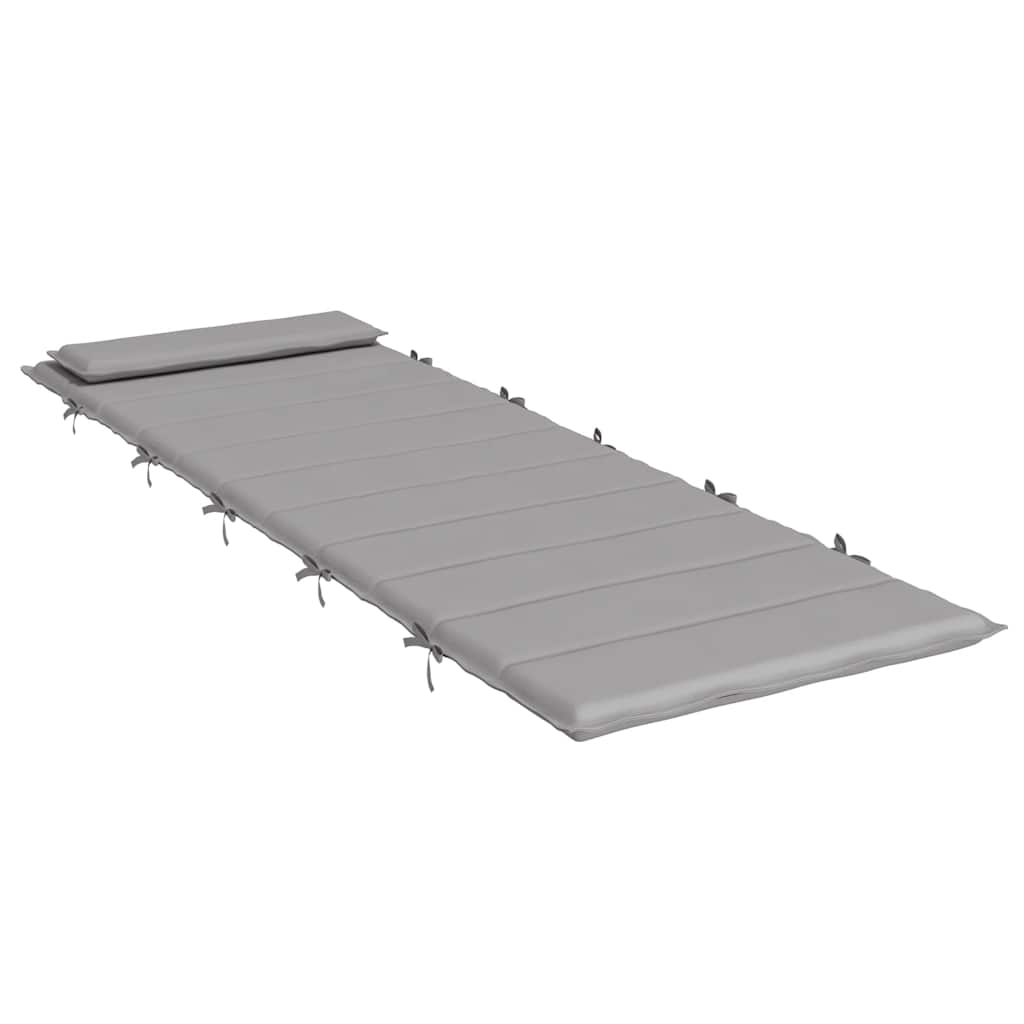 Ligbedkussen 180X60X4 Cm Oxford Stof Grijs
