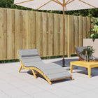 Ligbedkussen 180x60x4 cm Oxford grijs