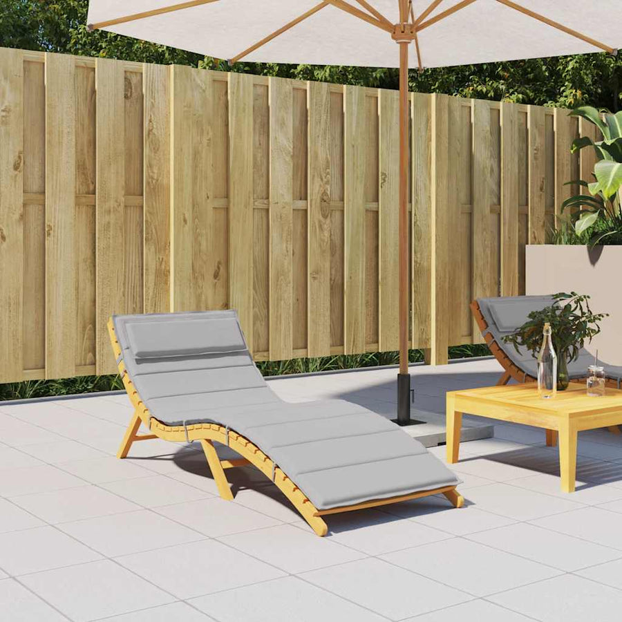 Ligbedkussen 180X60X4 Cm Oxford Stof Grijs
